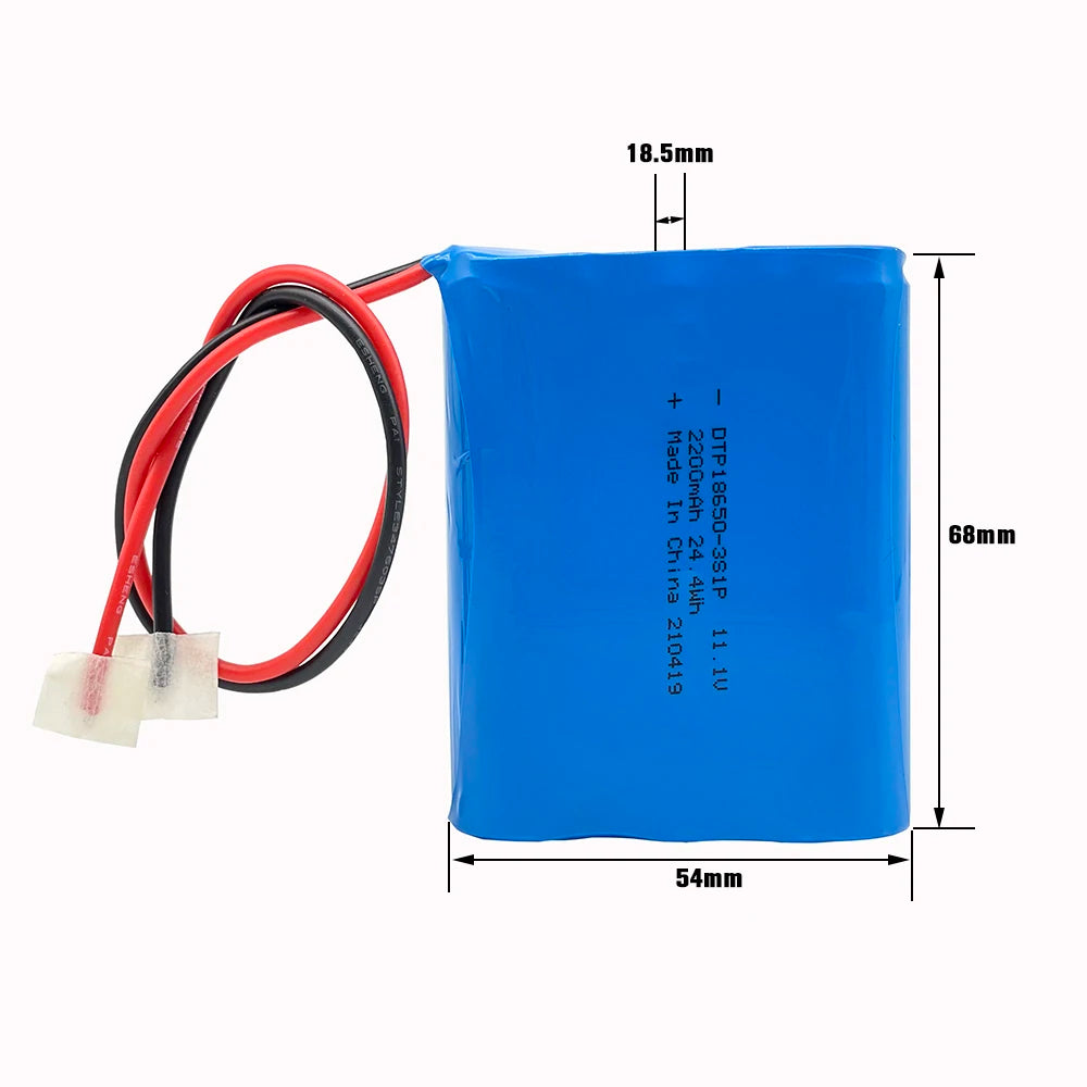 KC CB Un38.3 18650 Lithium Ion 3S1P 11.1V 2200mAh 3000mAh Li Ion 3.7v Lithium Battery Manufacturer