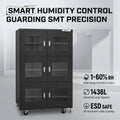 KEXING 1200x710x1910mm ESD Dry Cabinet Laboratory Furniture Antistatic Steel Dry Cabinet Dark Blue Laboratory Storage Cabinet