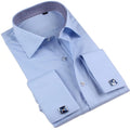 Loose Plus Size Men's French Cuff Button Shirt Men's Long Sleeve Shirt