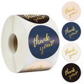 1Inch 2.5Cm 1.5Inch 3.8Cm Mixed Color Gilding Thank You Stickers Roll for Small Business