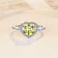 Women's Luxury 925 Sterling Silver Moissanite Engagement Rings VVS1 Diamond Halo Wedding Promise & Anniversary Rings