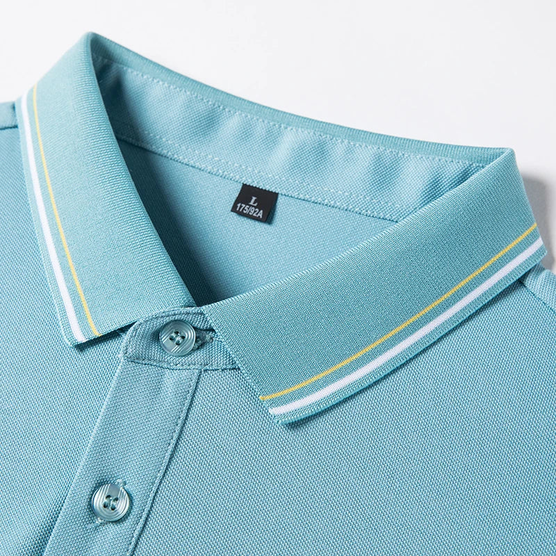 Manufacturer Hot Selling Custom 3D Logo Solid Jersey Formal Men's Work Shirts 100% Cotton Breathable Short Sleeve 220g MegaBDM