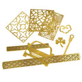 Custom Metal Journal Stencil Metal Planner Stencil Bookmark Ruler Supplies Stainless Steel Stencils Kit for DIY Engraving