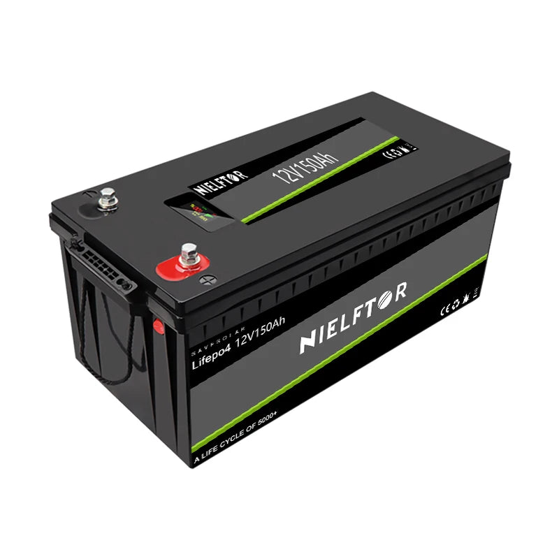 Light Weight Long Cycle Life BMS Rechargeable 12V 150Ah LiFePO4 Lithium Iron Battery for RV Camper