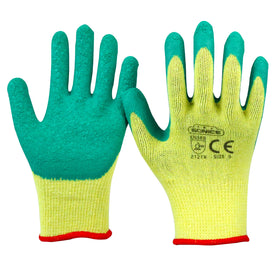 SONICE Men's Heavy Duty Industrial Grip Safety Wholesale Construction Latex CE EN388 Certified Anti-Slip Anti-Static Gloves