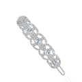 LUOTEEMI Hollow Bridal Hair Clips for Women Elegant a AA Cubic Zircon Hair Accessories Hairpins Wedding Jewelry