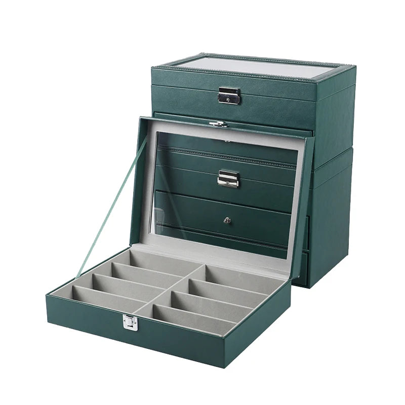 18 Grid Sunglasses Storage Case Organizer Glasses Display Holder Eyewear Eyeglasses Sunglasses Box