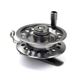 All-Metal Horizontal Ice Winter Fishing Reel Drag System for Fly Rock Fishing Hand-held Spool Wheel Line Reel for River Lake