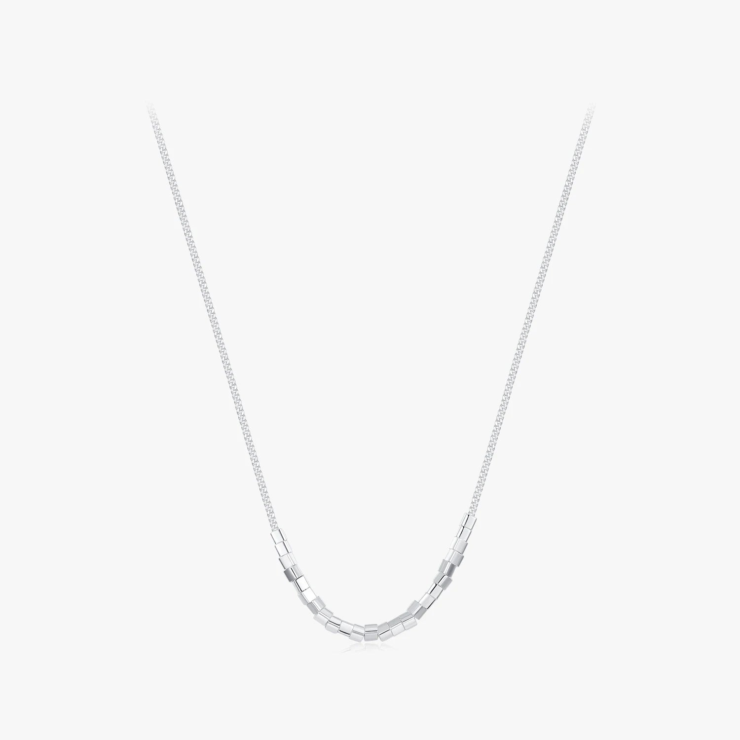 925 Sterling Silver Necklace Charm Trendy Party Link Chain Simple Geometric Design Pendant Necklaces for Women