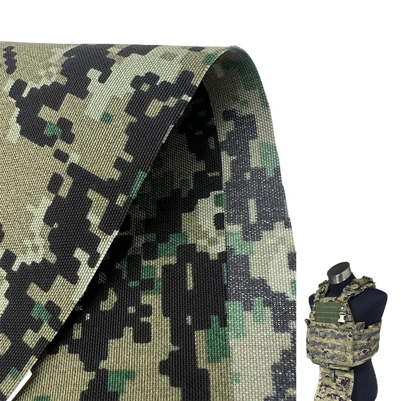 American AOR Forest Pattern 500D Nylon Oxford Fabric NIR Resistance Digital Print Camouflage Fabric for Uniform Cloth Bag