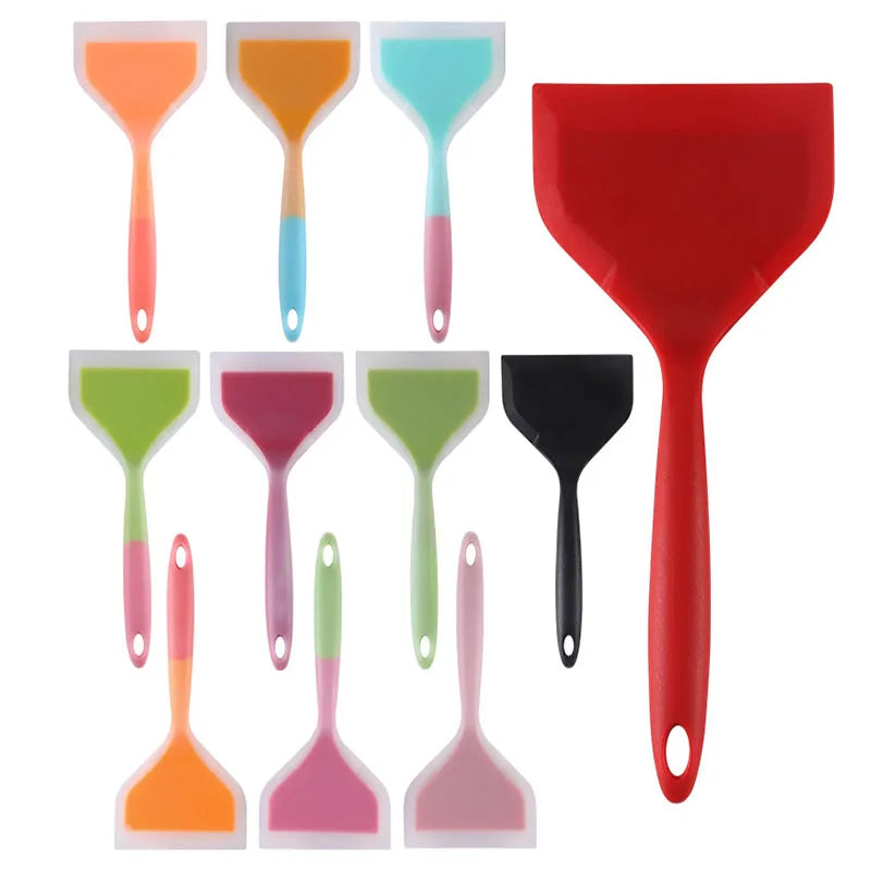 Hot New Arrival Silicone Kitchenware Non-Stick Cooking Wide Spatula and Pancake Turner