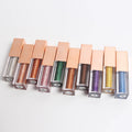 Manufacture Custom High Pigment Glitter Liquid Eyeshadow Tube Metallic Green Eyeshadow Duochrome Chameleon Eye Shadow Gel