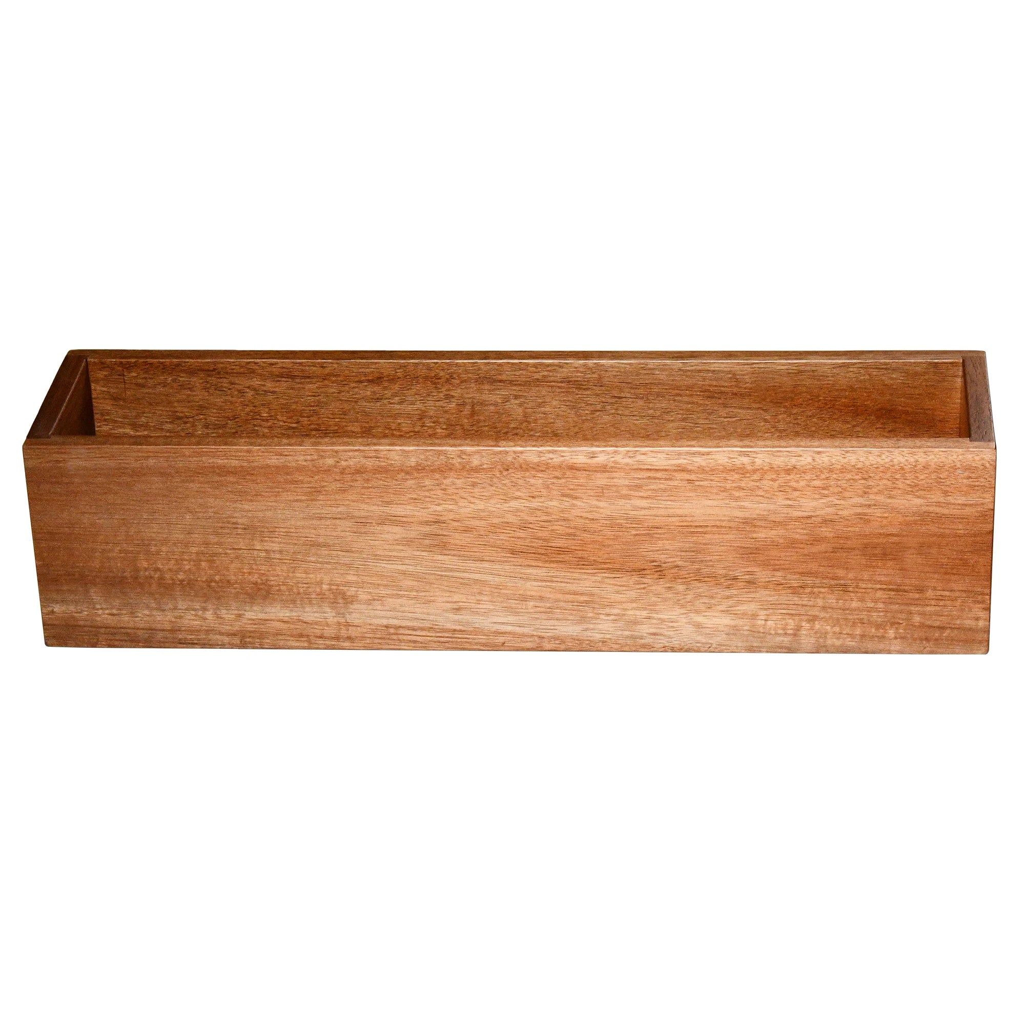 Narure Indoor Small Wood Planter Box-Modern Design Durable Hand Carved Finish for Garden & Home Use