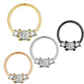 Surgical Steel Hinged Nose Rings Hoop 16G 18G Septum Rings for Women Men Clicker Cartilage Earrings Daith Helix Hoop Tragus Conc