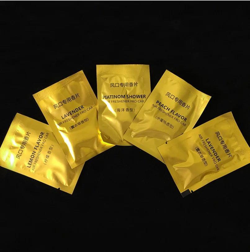 Air Outlet Fragrance Tablets Car Perfume Refill Liquid Car air Conditioning Outlet Fragrance Pads