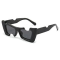 Notched Cat Eye Sunglasses 2026 New European and American Breakthrough Photography Hip Hop Sunglasses Trend Show Sunglasses