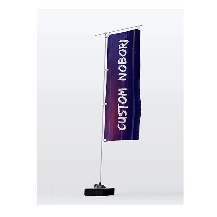 Cheap Outdoor Promotion Car Racing Display Stand With 3m Pole Advertising Sublimation Custom 180x60cm Nabori Nobori Flag Banner