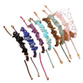 Wholesale Fashion Jewelry Natural Crystal Chips Gravel Facet Bracelets Polishing Stone Crystal Chips Bracelet
