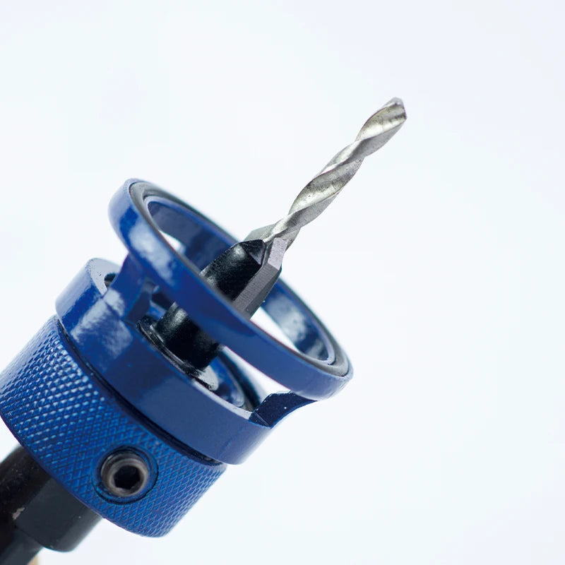 Blue Color Adjustable Limiting Countersink Drill Bit Hex Shank for Woodworking for Wood Compression Board Drilling