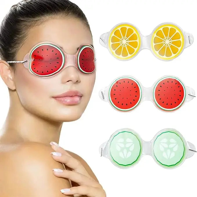 Wholesale Fruit Design Eye Cooling Pads Sleep Mask Sport Gel Pack Cold Hot Compress Patches for Eye Puffiness Sport Ice Pack