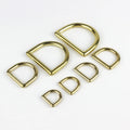 Solid Brass Cast D Ring for Leather Craft Bag Luggage Strap Webbing Saddle Pet Dog Collar Harness Buckle Hardware Accessories