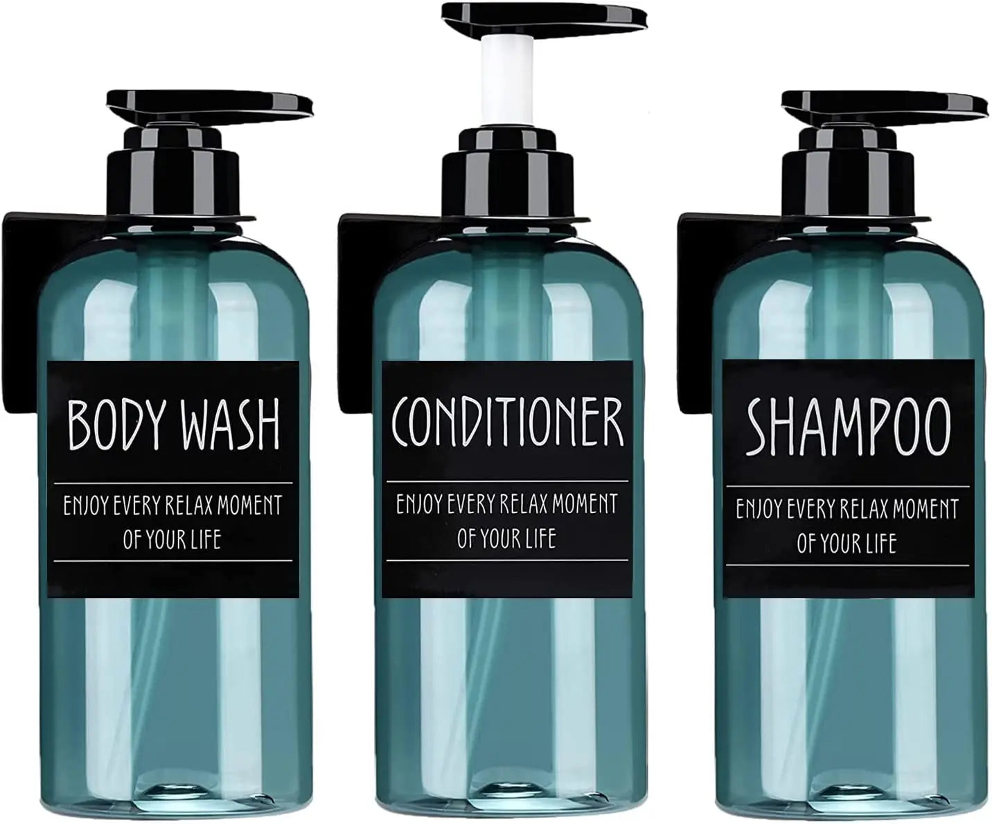 PET Packaging Lotion Pump Bottles Shower Gel Shampoo and Conditioner Bottle Cosmetic Plastic Eco-friendly Screen Printing 0-1