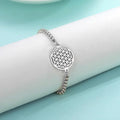 Stainless Steel Mandala Box Chain Bracelet Bangle Jewelry Gifts