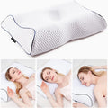 Cervical Bed Pillow for Back Support-Modern Geometric Pattern Contour Sleeping Pillow for Stomach/Side Sleepers MegaBDM