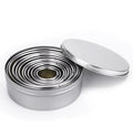 11 Pcs Non-Stick Stainless Steel Biscuit Mould Cookie Cutter Round Cookie Cutters Set
