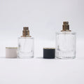 Wholesale Luxury 30ml 50ml Empty Glass Perfume Bottles Transparent Spray Bottle Atomizer Striped Free Sample Customizable Color