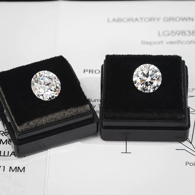 Redleaf Lab Created VVS VS1 0.3CT 0.5CT 1CT 1.5CT 2CT HPHT CVD Synthetic IGI  Certified Lab Grown Diamond