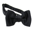Good Evening Party Pretied Papillon Adjustable Morden Solid Black Butterfly Handmade Tuxedo Banquet Small Satin Bow Ties for Men