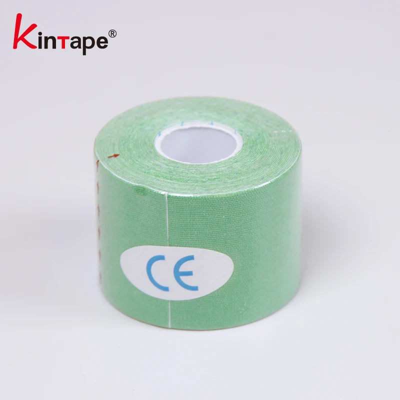 DL Custom Printed Waterproof Cotton Sports Safety Therapy Athletic Kinesios Muscle Tape 3.8cm Athletic Tape