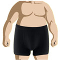 4 Pieces Pack Plus Size Men's Cotton 2in1 Oversize Boxer Shorts L-9XL