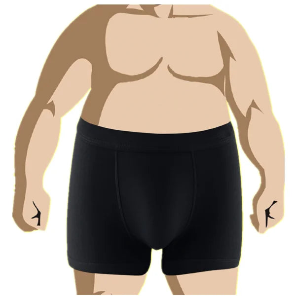 4 Pieces Pack Plus Size Men's Cotton 2in1 Oversize Boxer Shorts L-9XL