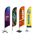 Advertising Custom logo Banner Outdoor Sided Advertising Real Estate Open House Feather Flags Sign Banner Flag