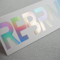 Factory Sale Hang Tag Plastic Garmentsclear Transparent Pvc Paper Swing hang Tag With UV Logo for Garments