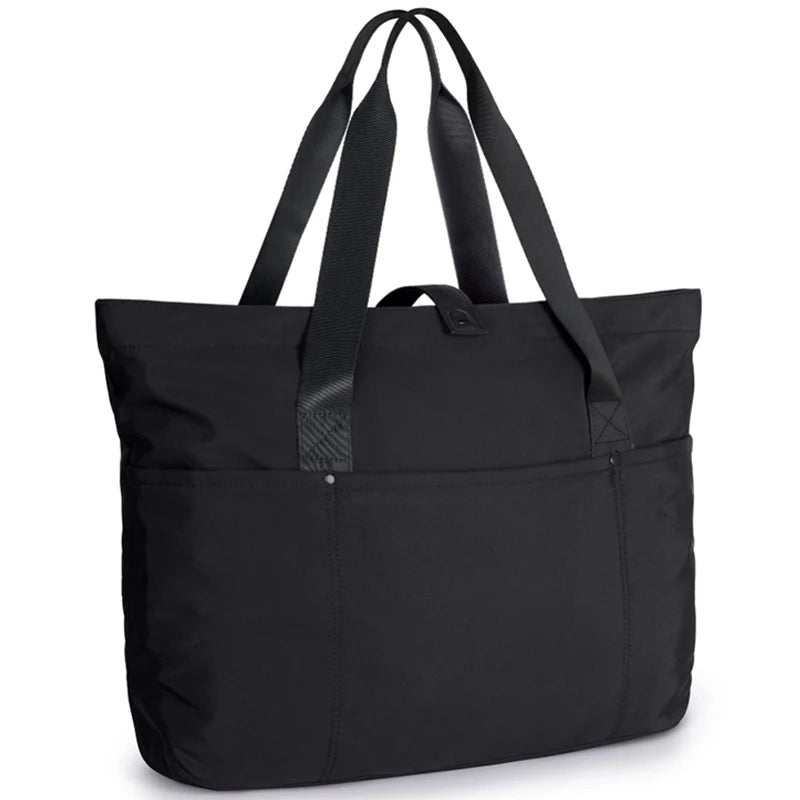 Large Capacity Reusable Shoulder Tote Casual Travel Shopping Bag with Handles Multi-Purpose Storage Handbag for Everyday Carry