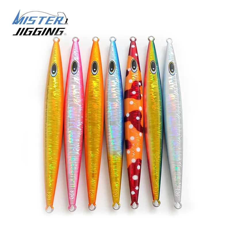 MISTER JIGGING 420g Big Game Fast Sinking Metal JIg Glow in the Dark Deep Sea Speed Jig Metal Fishing Lures