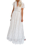 Wholesale Women Modern Long Lace Maxi Dress