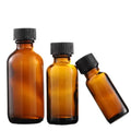 Wholesale 15ml 30ml 60ml Amber Essential Oil Boston Round Glass Bottle With Phenolic Cap