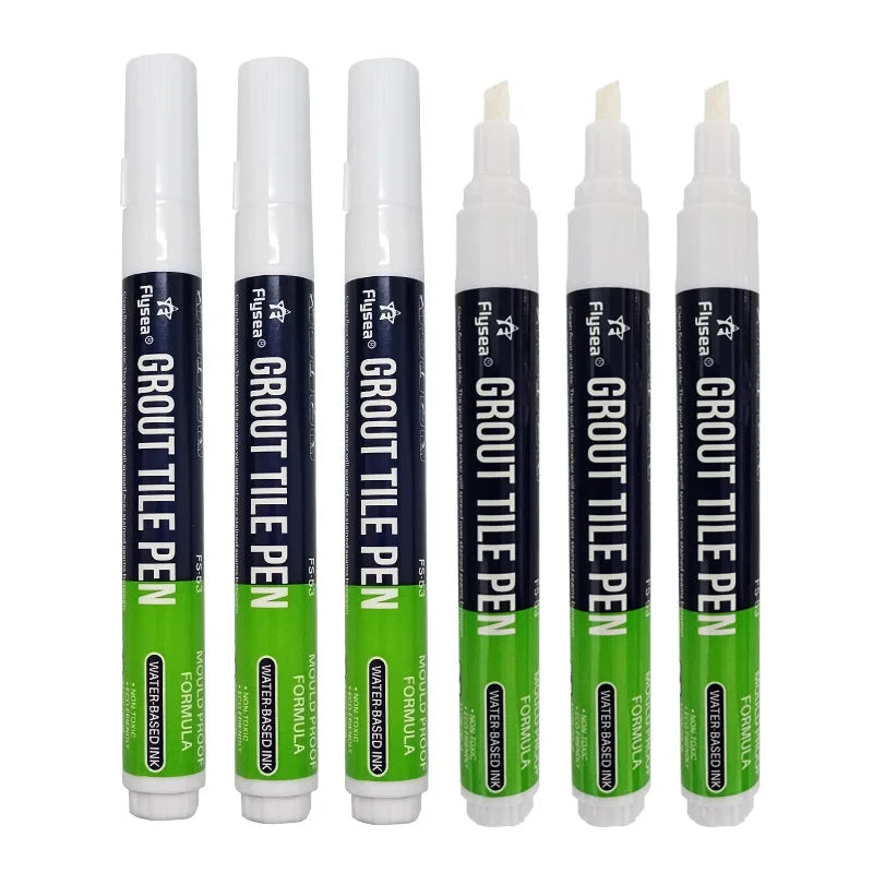 Waterproof Mildew-Proof Oblique Plastic CD Writing Tile Seam Repair Pen Permanent Ink Grout Pen 29 Colors 3mm Bathroom Floor