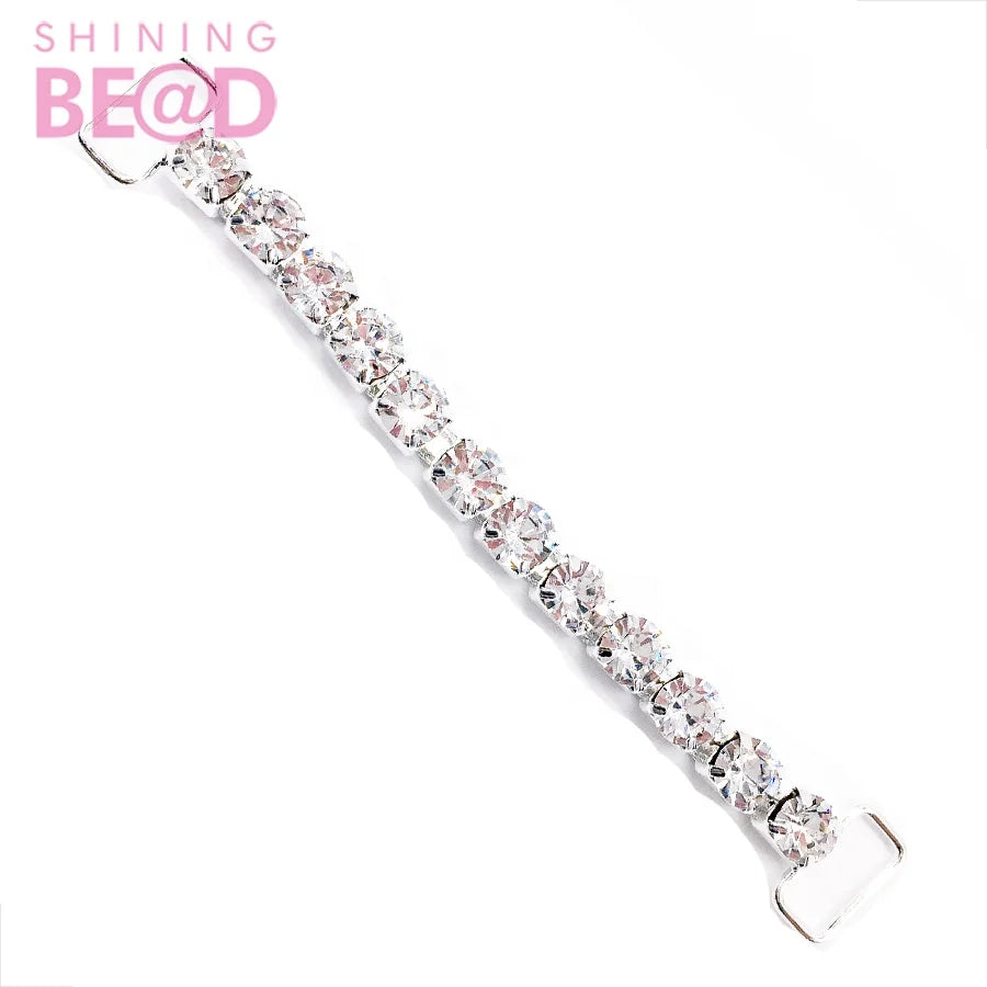 Wholesale  One Row 16cm/11cm Crystal  Rhinestone Bikini Connector Chain Swimwear Buckles Bikini Accessories