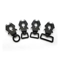 Zinc Alloy Steel Frog Swivel Carabiner Hook 16-38mm Sizes Black/Silver/Gold Finish for Heavy Industry Mining Dog Pet Use