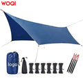 Woqi Outdoor Camping Waterproof Nylon PU3000+Tarp Shelter Tent Sunshade Cover Hammock Rain Fly Tarp Tent