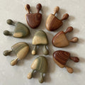 Natural Green Sandalwood African Yellow Rosewood Ionic Massage Meridian Comb for Eye Relief Thin Face Wood Handle for Home Use