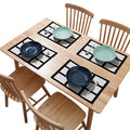 Custom Logo Fashion Waterproof Dining Table Place Mats 9 Panel Non-Slip Placemats Sublimation Blank Print