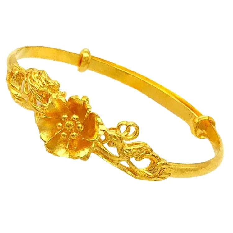 Dubai Jewelry Brass Gold PlatedLove Dragon and Phoenix Bracelet Exquisite Craftsmanship Imitation-Gold Plated Dragon and Phoenix