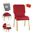 Wholesale Stacking Customize Logo Bookshelf Interlock Church Chair for Auditorium
