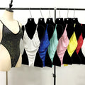 B012 Girls Crystals Swimwear Clothing Bling Beachwear Fashion Rhinestones Bikinis Crystal Bodysuit